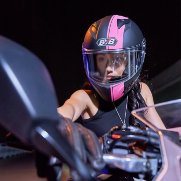 Customizable Double Lens Full Face Motorcycle Helmet