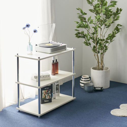 Estante de almacenamiento 3Tier versátil con marco de metal reforzado