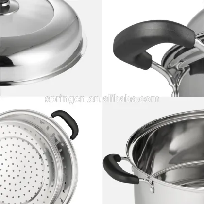 Northeast 26cm two layers stainless steel steamer rice pot
