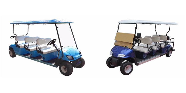 6 Seaters Golf Carts With 2 Rear Seats