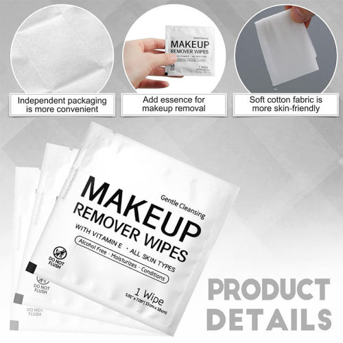 Ang mga napasadyang remover remover wipes mula sa aming sariling tatak