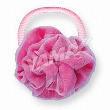 Ponytail Holder in Pink, Fashion for Baby, Girls and Lady, Customized Designs are Accepted