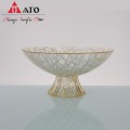 Wholesale Fruits Plate Dishes Desktop Glass Fruit Tray