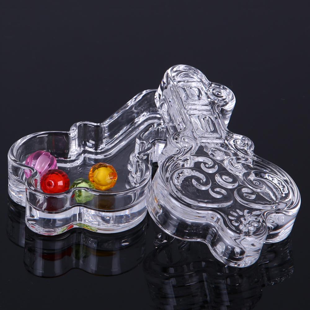 Br 1729 Key Shape Clear Glass Cookie Box Candy Jar