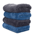 Microfiber twist pile towel for car cleaning