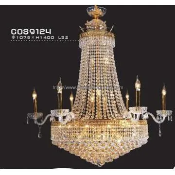 European style luxury candle crystal chandelier lighting (cos9124)