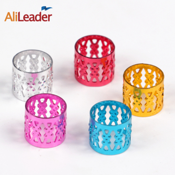 AliLeader Good Quality Colorful Metal Beads For Dreads Hair Rings For Braids