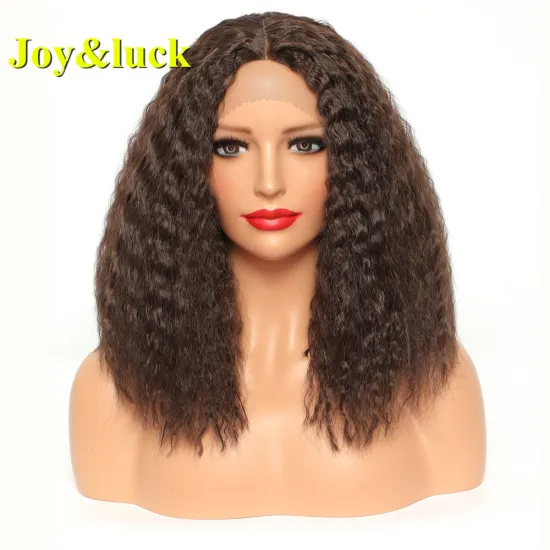Lacefront Wholesale Wigs for Women Long Natural Water Wave Brown Ombre Blonde Ladies Lace Front Wigs Curly Synthetic Hair Wigs