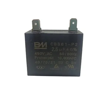 Better Price: 2.5UF 450V AC Motor Fan Capacitor - High-Quality Polypropylene Film Capacitor (CBB61) with Low Impedance