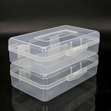 SUNSHING Wholesale Transparent Pencil Box Plastic Storage Stationery lPaid School Pen Case