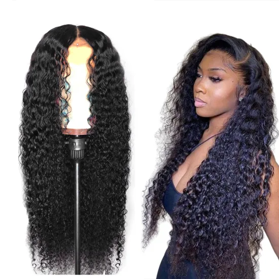 Custom Wig Vendor 13x4 Lace Front Wig Mink Brazilian Cuticle Aligned  Pre Plucked Human Hair Water Wave Wig Undetectable Knots
