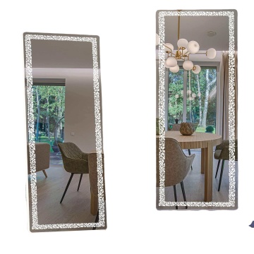 Smart Mirror Touch Screen Standing Full Length Makeup Mirror with LED Light