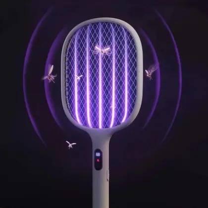 Qualitell Smart Digital Display Electric Mosquito Swatter