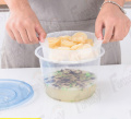Ciotola di plastica per dessert insalata riutilizzabile di vendite a caldo