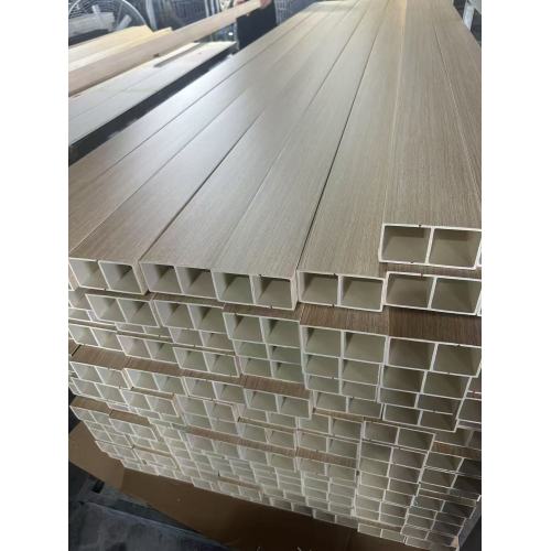 WPC Wall Panel Fluted Wall Clading Rintangan Saiz disesuaikan dengan Integrasi Lancar Tanpa Lancar Modern Rustic