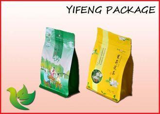 Tea Packaging Flat Bottom Pouch Reclose Zipper Lock Bag 250