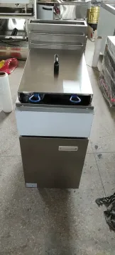 Canton Fair Hot Sale Commercial Standing Gas Deep Fryer with 2 Burner