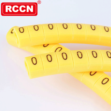 علامة كابل RCCN EC -0 (0) - أصفر مع طباعة سوداء