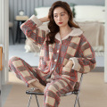 Pyjamas for women warm velvet autumn and winter