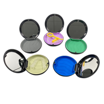 Colourfull Plastic Denture Orthodontic Invisible Storage Box