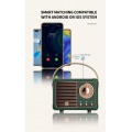 Mini Tragbarer Retro Bluetooth -Lautsprecher mit FM -Radio