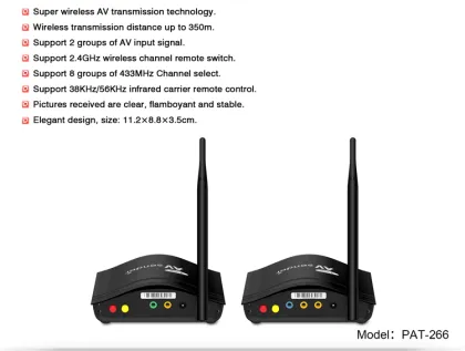 PAKITE Transmitter and Receiver Set Top Box Transmitter and Receiver TV  Wireless Transmitter and Receiver