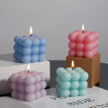 Private Label Candle Scents Cube Shape Bubble Candle