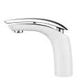 New style deck mounted single handle water saving hot/cold brass basin faucet