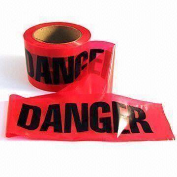 Underground PE Warning Tape with 200 to 500m Length, Customized Designs and Colors are Accepted