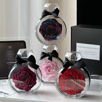Eternal Roses Wholesale: Decorative Preserved Roses in Acrylic Bottles