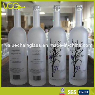(BV1104A) 750ml Frosted Glass Vodka Bottle