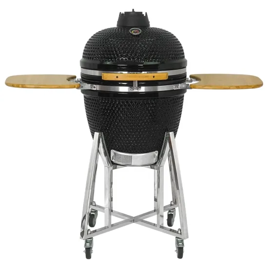 Customized 21 Inch Bbq Grills Black Asador Ceramic Grill for Outdoor Ceramic Grill Kamado