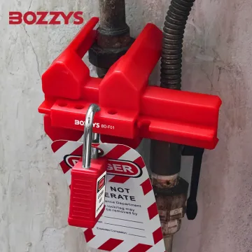 BOZZYS 4-Legged Adjustable Ball Valve Lockout for Industrial Safety
