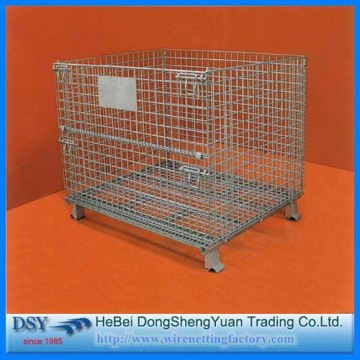 4-seitiger Draht Rolling Metal Storage Cage