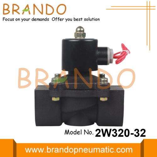 1 1/4 `` Su Plastik Solenoid Valf 12VDC 24VDC