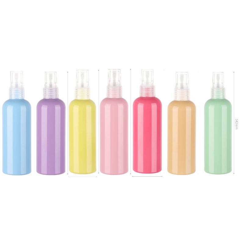 hete verkopen groothandel lage prijs macaron kleuren lege huisdier plastic fijne mist spray fles 100 ml 80 ml 50 ml 30 ml