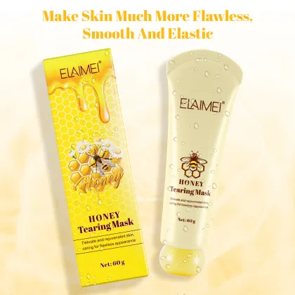 ELAIMEI Honey Tearing Mask: Deep Cleansing Oil Control Blackhead Remover for Skin Care