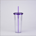 24oz Tea Plastic Eco-friendly Drinking Double Wall Plastic