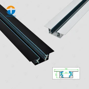 3-Wire GU10 LED Track Light Rail Spotlight Recessed Track Rail Lighting
