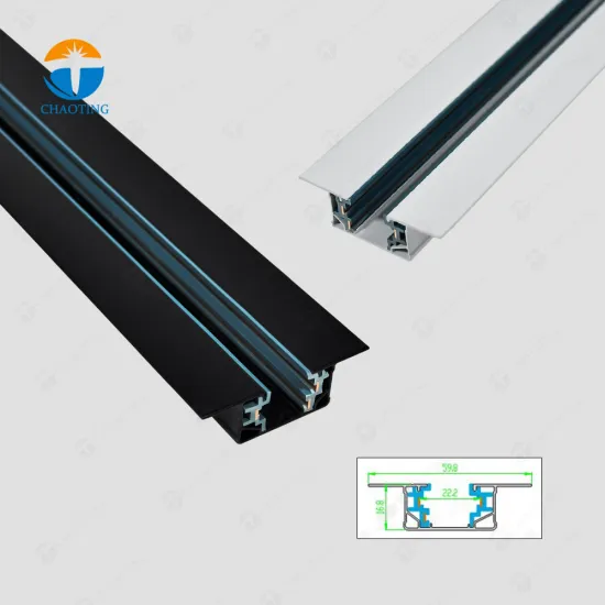 3-Wire GU10 LED Track Light Rail Spotlight Recessed Track Rail Lighting