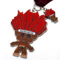 Medalhas de corrida virtual de cor personalizadas baratas