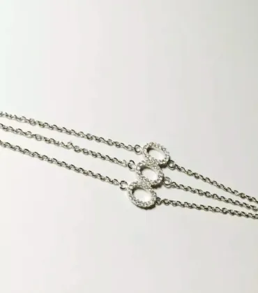 Fashion Necklace, Crystal Chain Necklace, PT1536