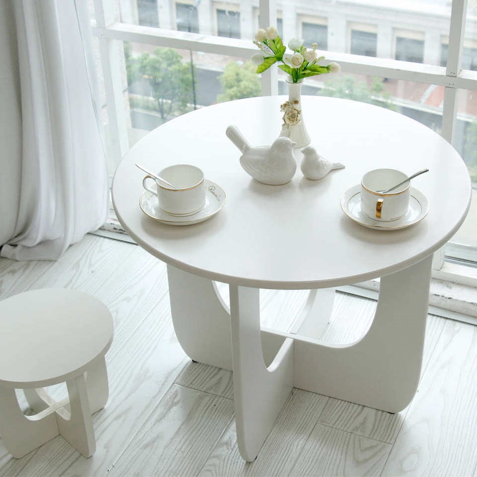 Wooden Round Coffee Desk