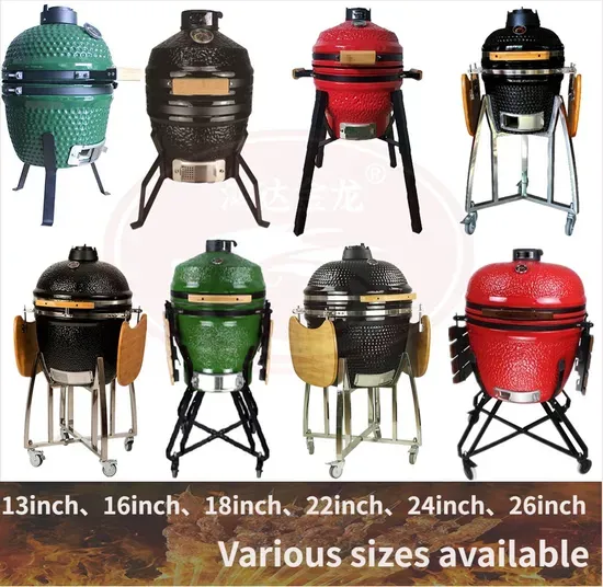 Big Black Egg BBQ 16 Inch Kamado Grill Ceramic Green