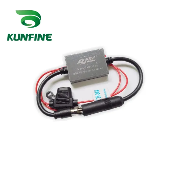 Universal Metal DAB+ Car Radio FM Antenna Signal Booster Amp Amplifier for Marine Car Vehicle Signal Antenna Enhance