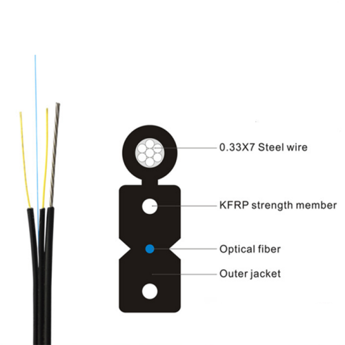 Fiber Optic Drop Cable Line GJYXFCH FTTH Self-supporting Fiber Optical Drop Cable Factory