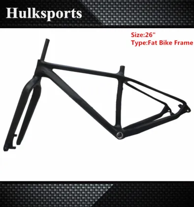 Carbon Bike Frame 26ER Fat Bike Frame Snow Bicycle Frame Bicycle Parts Carbon Fat Bicycle Frame
