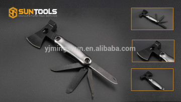 Portable Multi Tools Hammer Axe With Black Oxide Finish Aluminium Handle