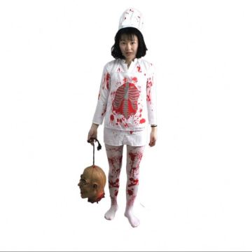  Bloody Chef Horror Costume for Adult Halloween Carnival Party