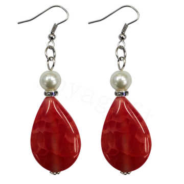 Natural Gemstone Agate Earring